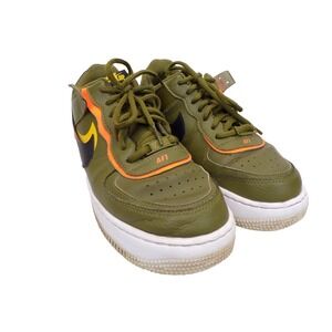 Nike Air Force 1 Shadow Olive Flak Black White (DC1876-300) Women's Size 9